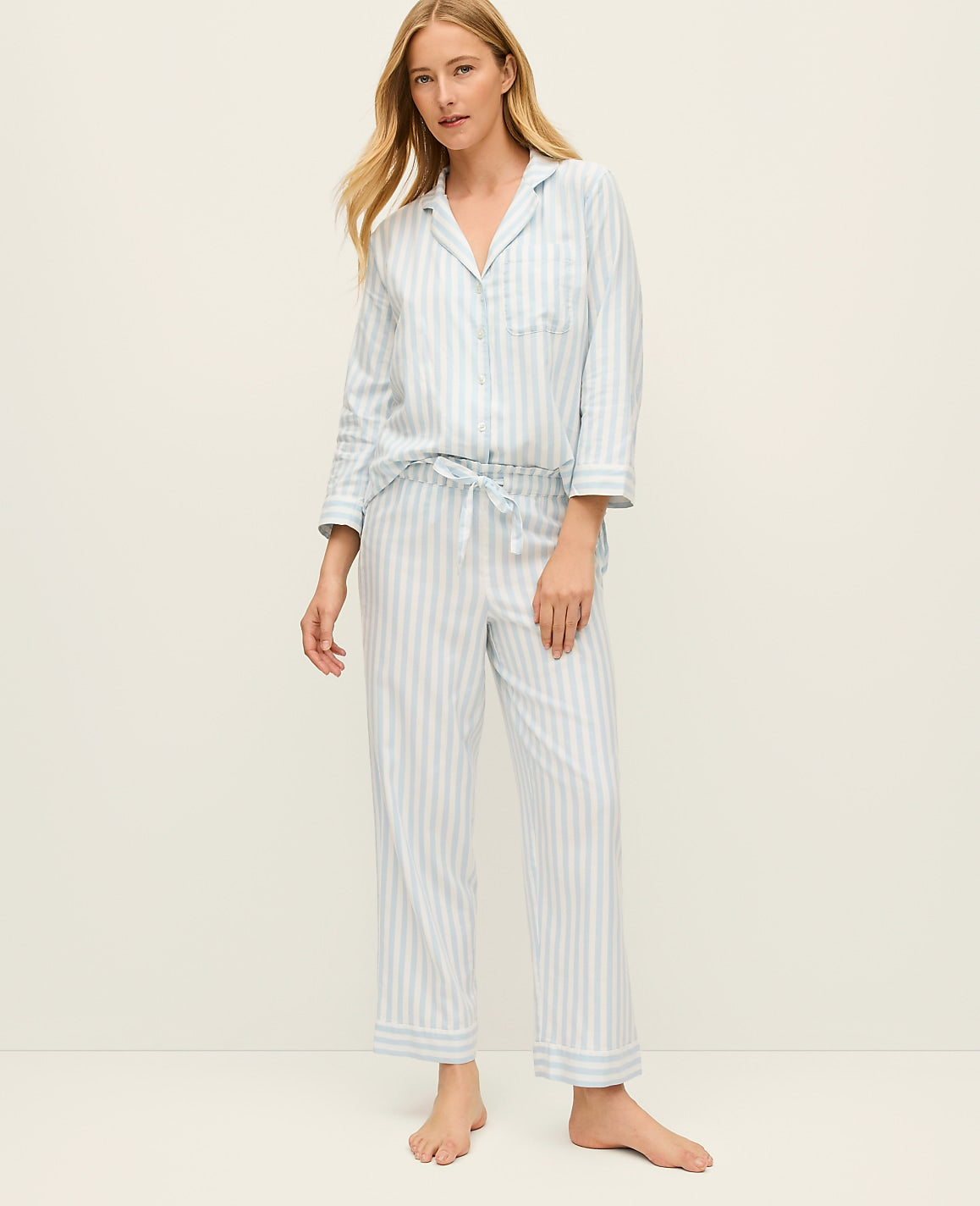 Striped Pajama Set | Vinci Leather