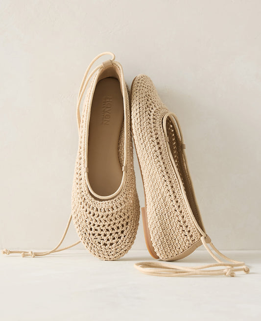 Haven Well Within Crochet Ballet Flats | Vinci Leather