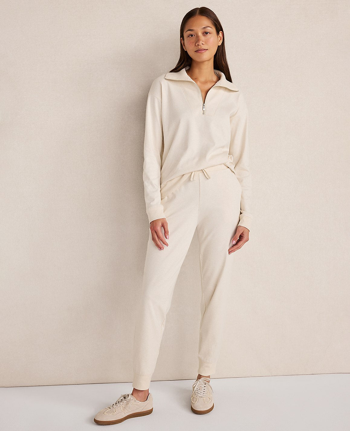 Haven Well Within Botanical-Dyed Organic Cotton Interlock Joggers | Vinci Leather