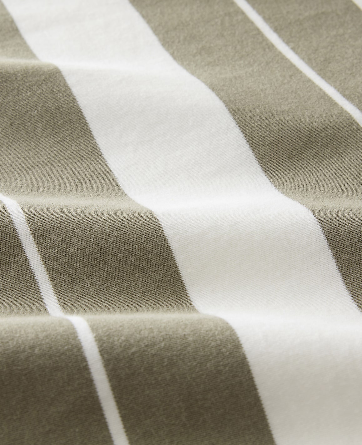 Haven Well Within Organic Cotton Interlock Stripe Johnny Collar Top | Vinci Leather
