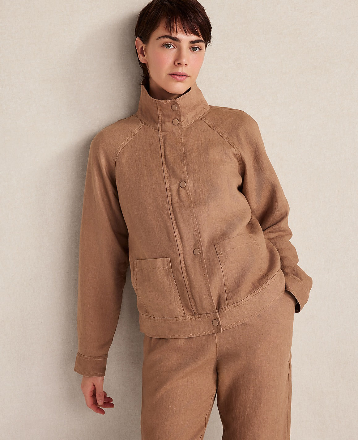 Haven Well Within Everweave Linen Jacket | Vinci Leather