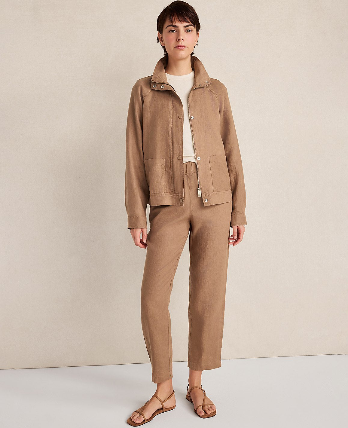 Haven Well Within Everweave Linen Jacket | Vinci Leather