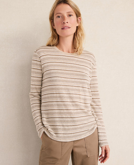 Haven Well Within Linen Jersey Crewneck Tee | Vinci Leather