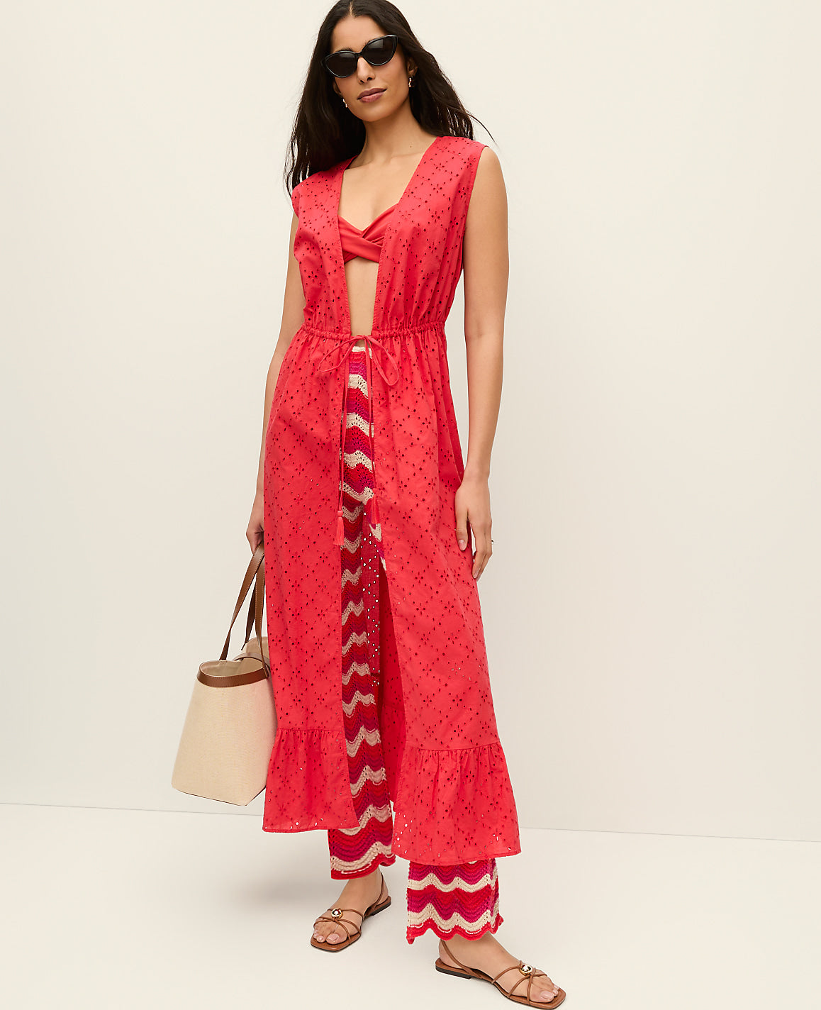 Eyelet Kimono | Vinci Leather