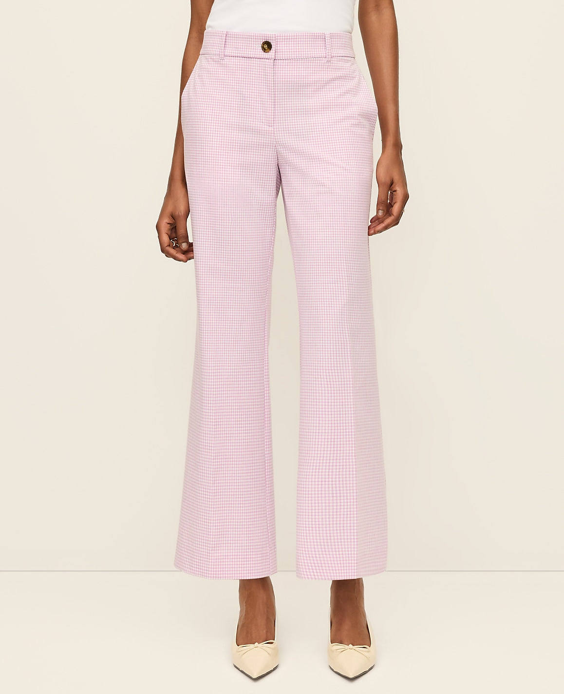 The Relaxed Jayne Trouser in Gingham — Curvy Fit | Vinci Leather