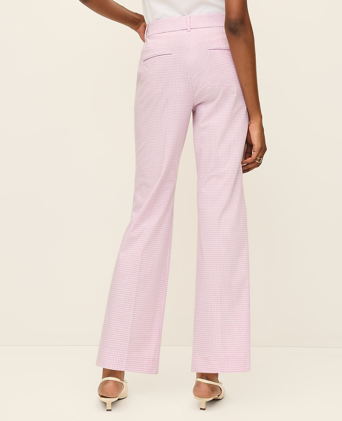 The Relaxed Jayne Trouser in Gingham — Curvy Fit | Vinci Leather