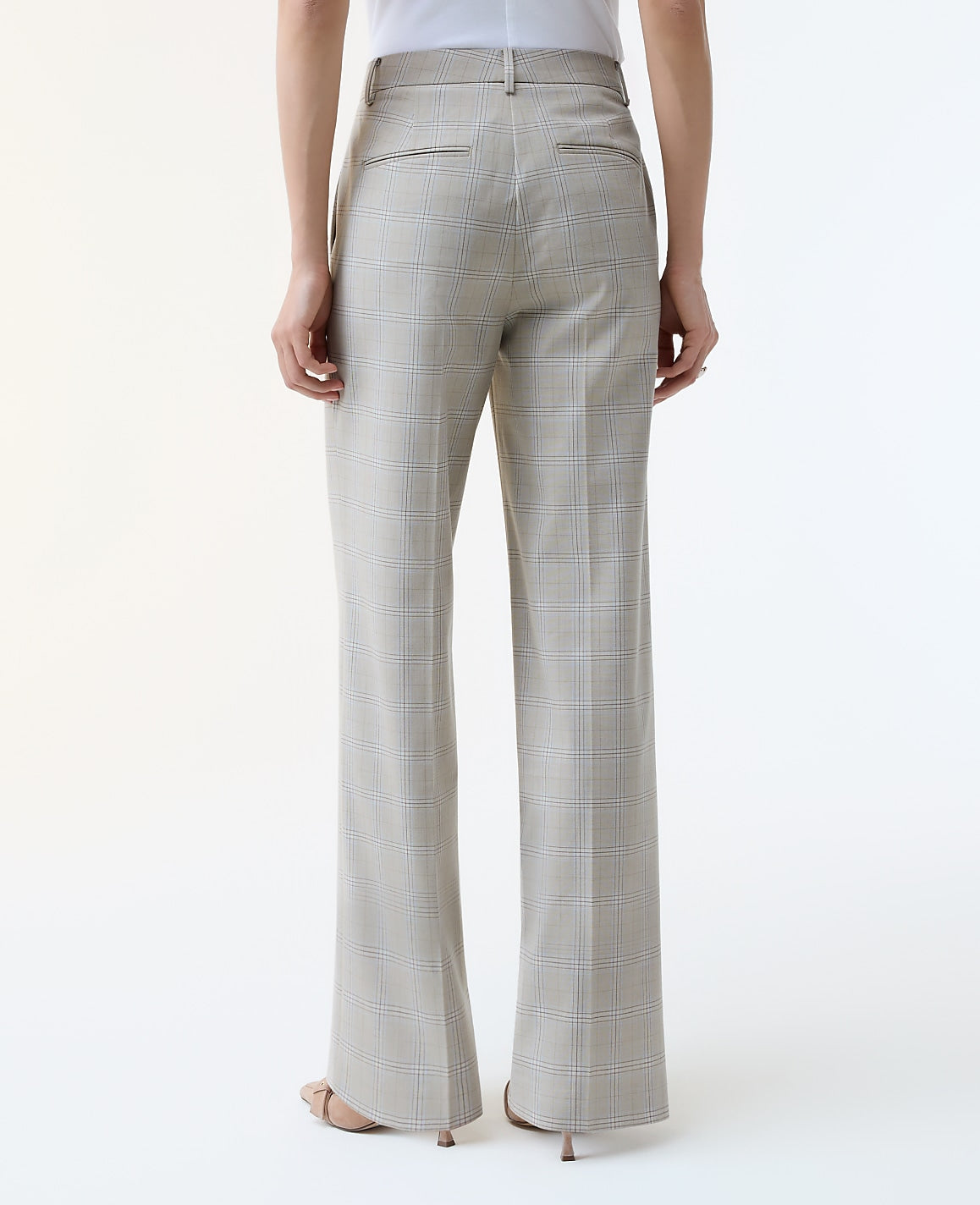 The Straight Trouser in Plaid  — Curvy Fit | Vinci Leather