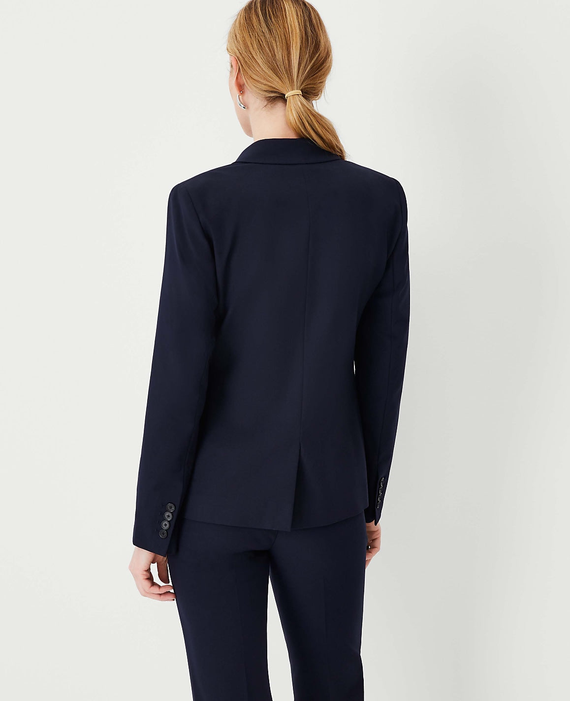 The Notched Two Button Blazer in Seasonless Stretch - Curvy Fit | Vinci Leather