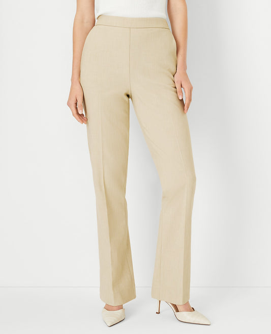 The Side Zip Straight Pant in Bi-Stretch — Curvy Fit | Vinci Leather