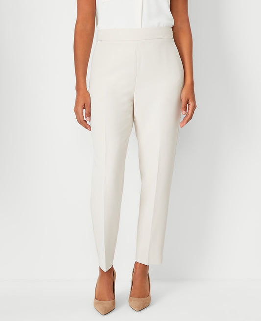 The Side Zip Ankle Pant in Fluid Crepe — Curvy Fit | Vinci Leather