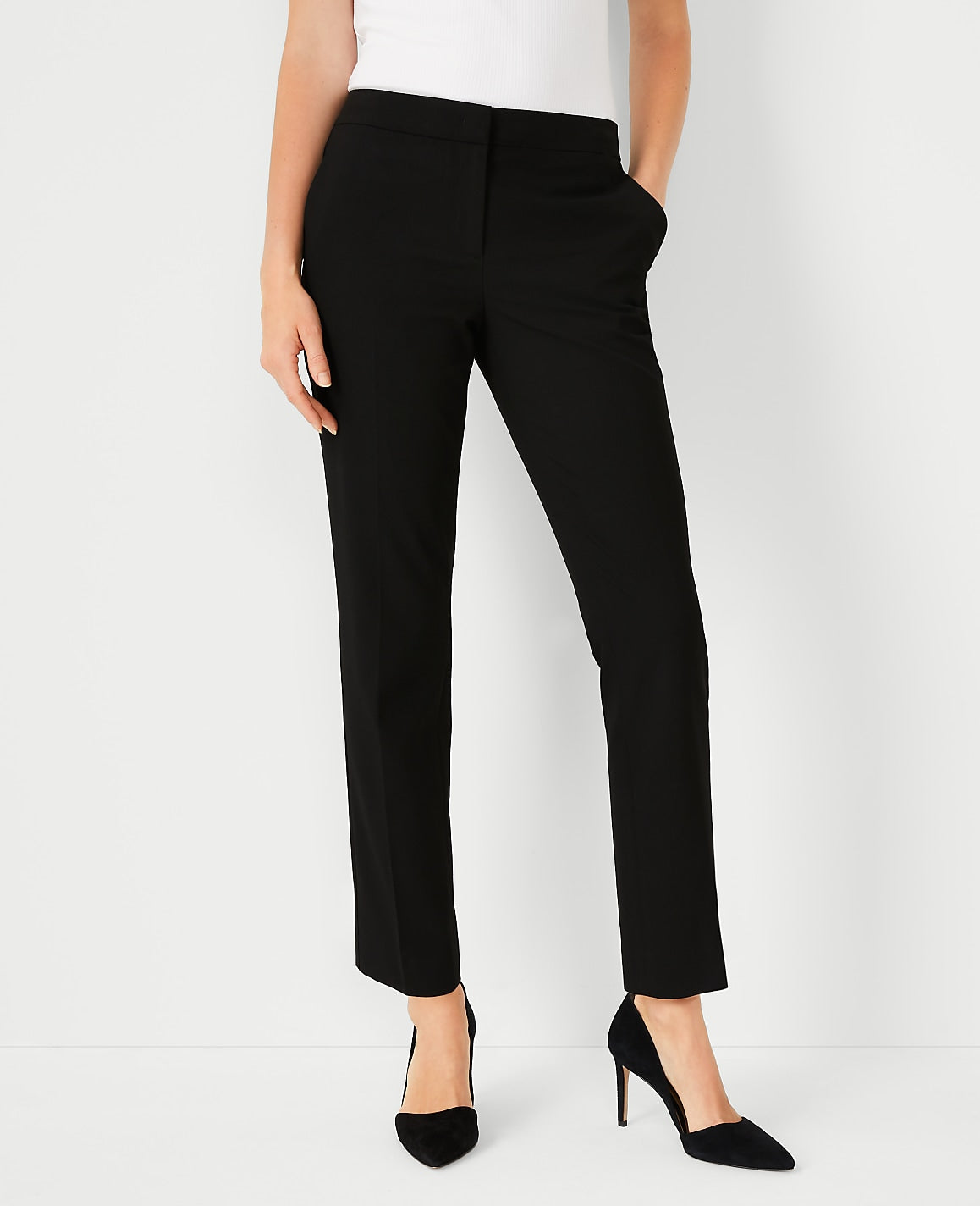 The Ankle Pant In Seasonless Stretch - Curvy Fit | Vinci Leather