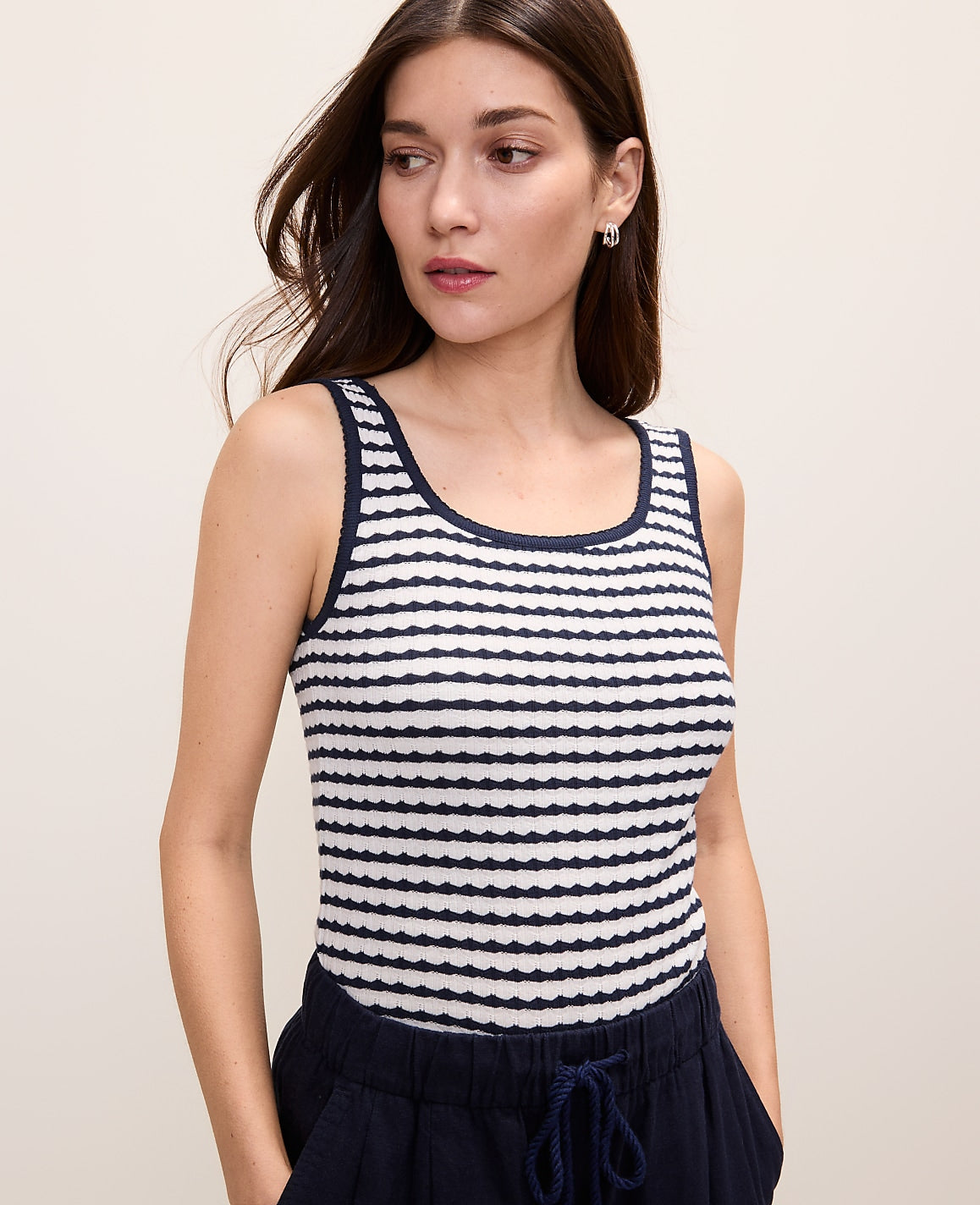 Weekend Pointelle Tank Top | Vinci Leather