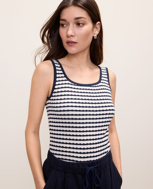 Weekend Pointelle Tank Top | Vinci Leather