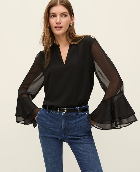 Weekend Ruffle Blouse | Vinci Leather