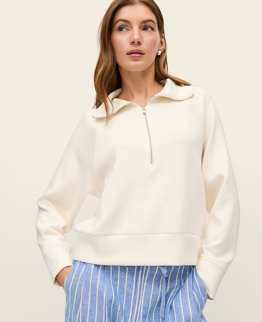 Weekend Half-Zip Sweatshirt | Vinci Leather