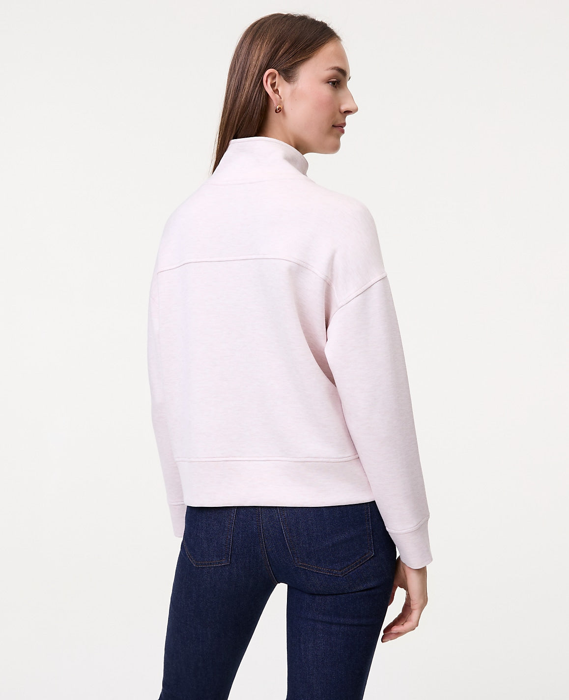Weekend Mockneck Top in CloudPlush | Vinci Leather