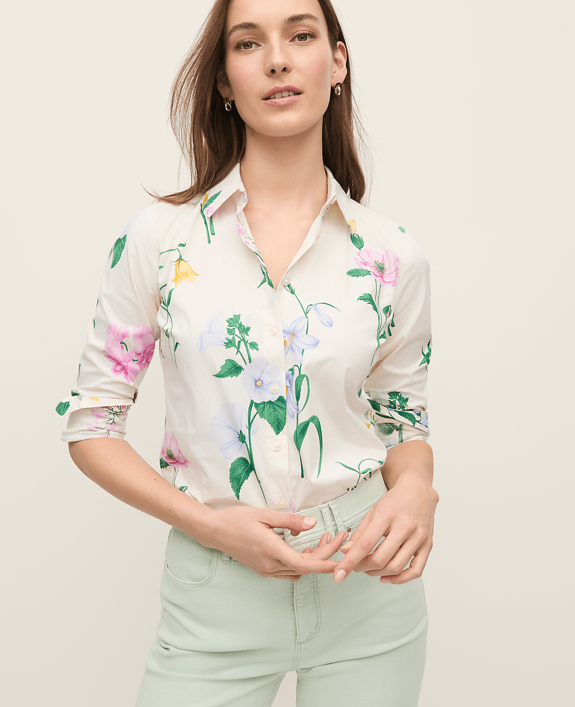Floral Perfect Shirt | Vinci Leather