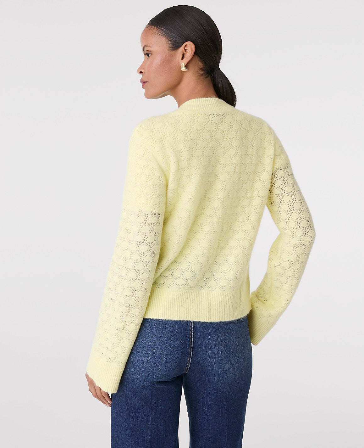 Honeycomb Stitch Cardigan | Vinci Leather
