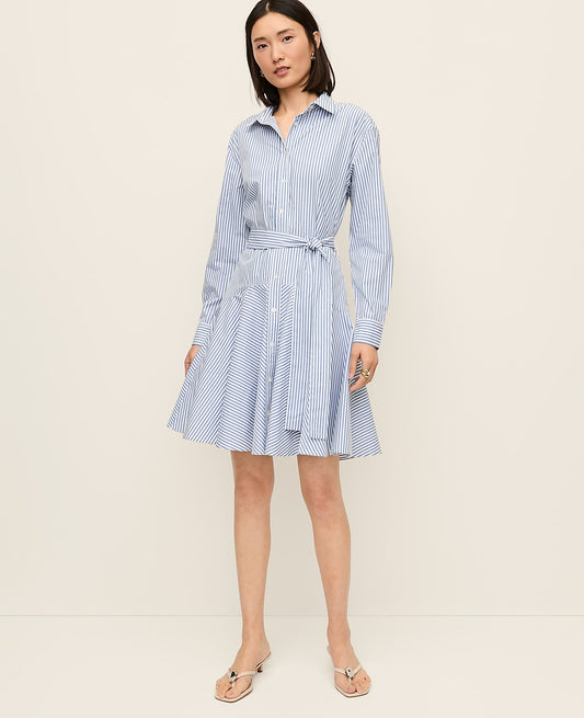 Striped Shirtdress | Vinci Leather