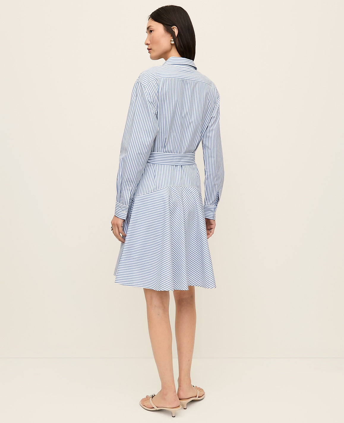 Striped Shirtdress | Vinci Leather