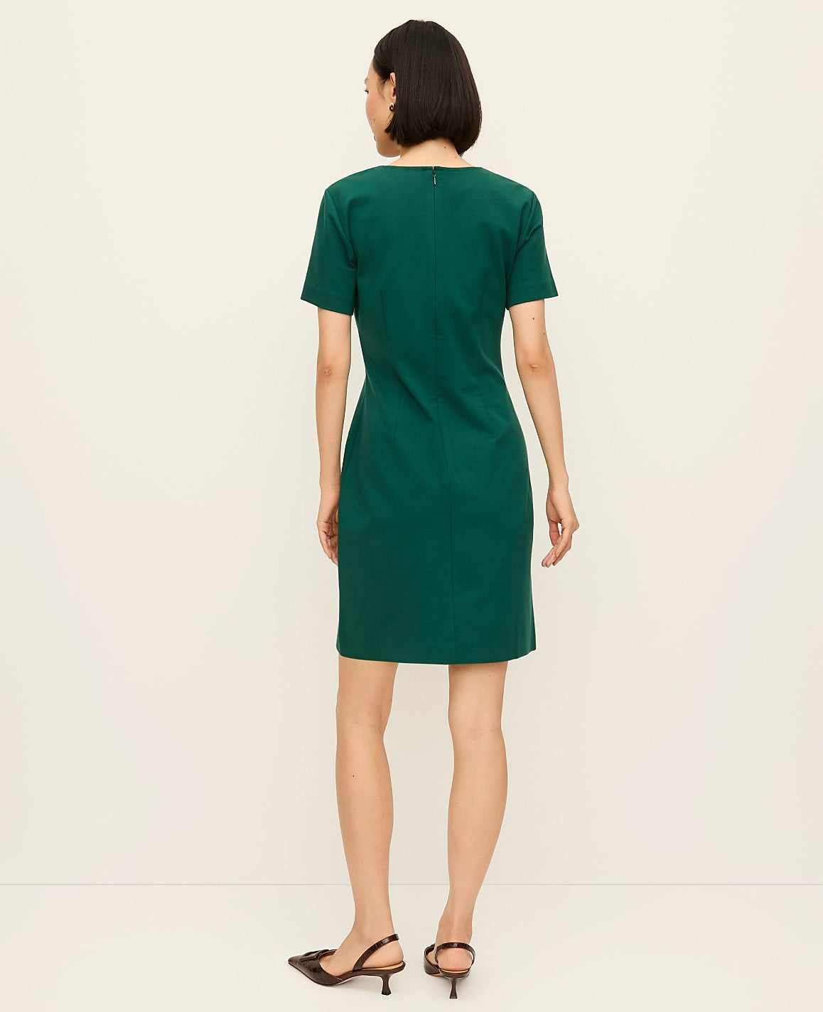 Ponte Shift Dress | Vinci Leather