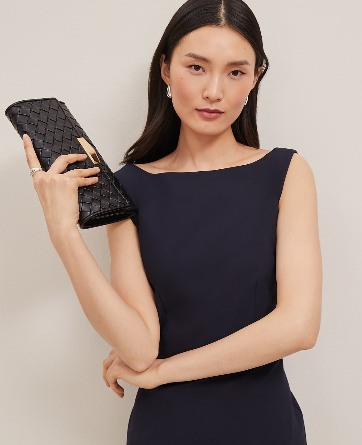 The Boatneck Dress in Seasonless Stretch | Vinci Leather