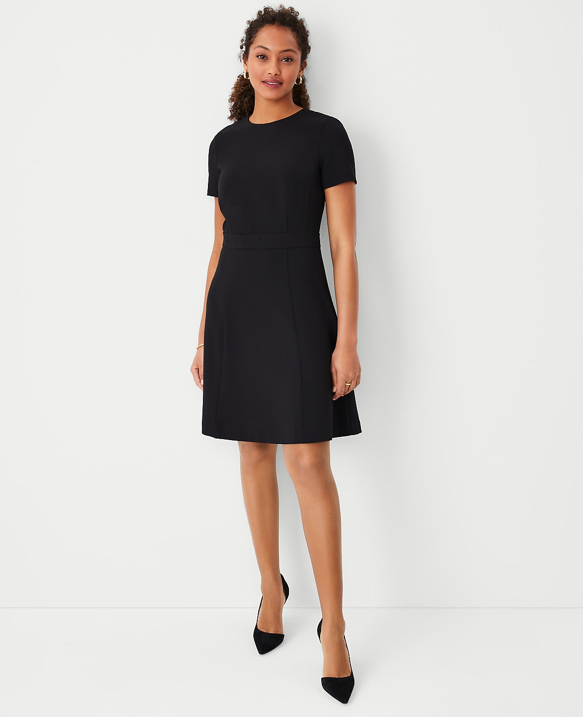 The Flare Dress in Fluid Crepe | Vinci Leather