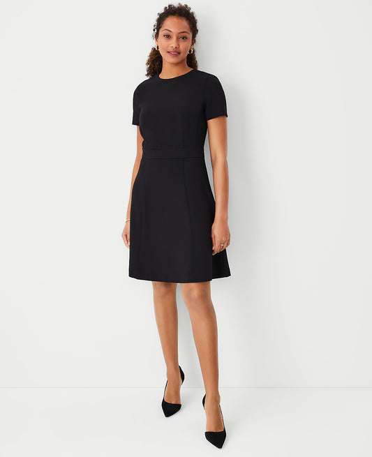 The Flare Dress in Fluid Crepe | Vinci Leather