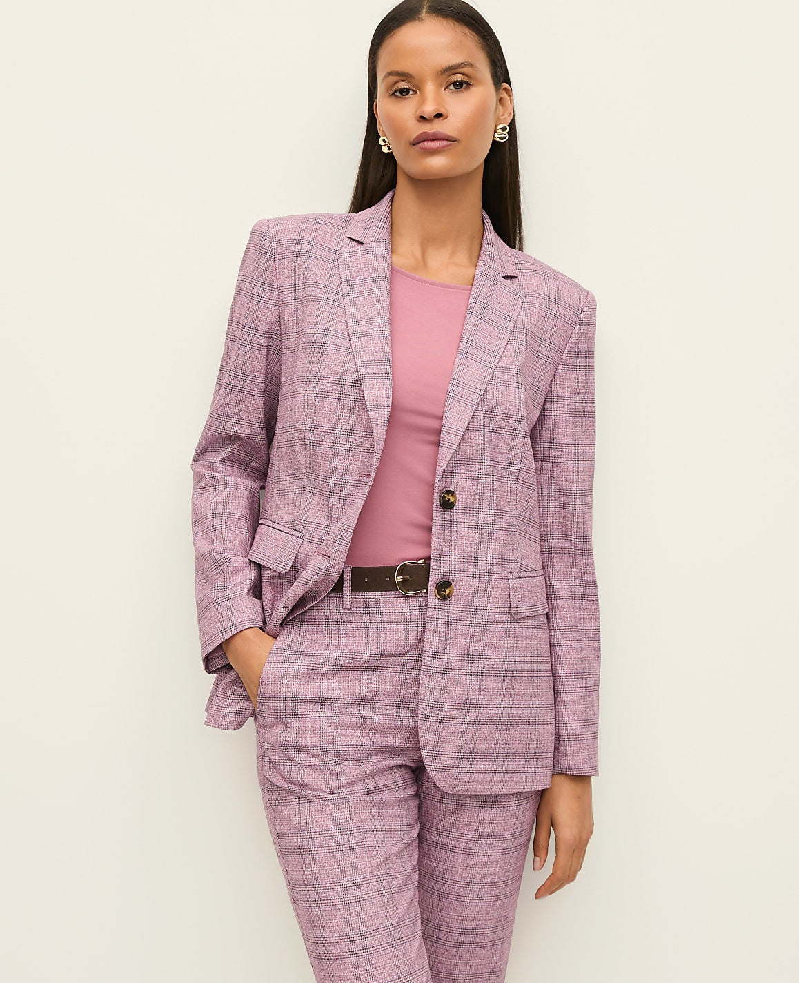 The Greenwich Blazer in Plaid | Vinci Leather